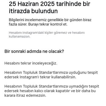 Instagram Haksız Hesap Kapatması Nedeniyle Mağduriyet Yaşıyorum