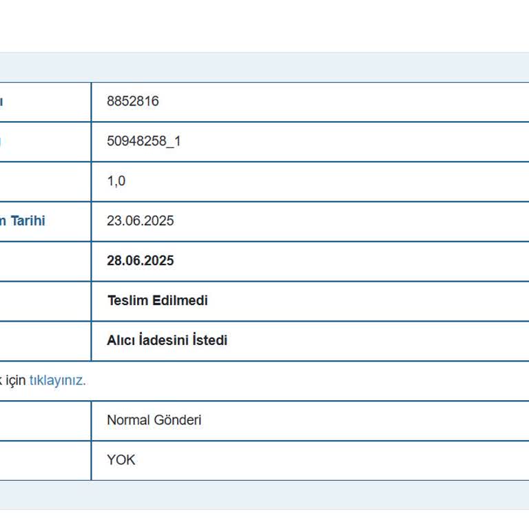 Kargo Teslim Edilmeden Siparişim İptal Edildi