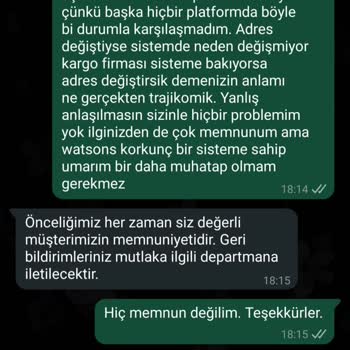 Adres Değişikliği Talebim Karşılanmadı, Siparişim Yanlış Adrese Gidebilir
