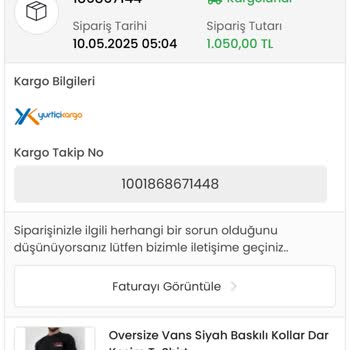 Siparişin Geç Teslimi Ve İade Sürecinde İletişimsizlik