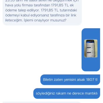 Bilet Değişikliğinde Haksız Ücret Talebiyle Karşılaştık