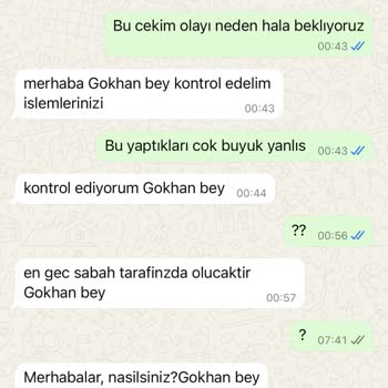 Çekim Taleplerim Sürekli Oyalandı, Ödeme Yapılmıyor