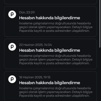 Papara Kartım Uzun Süredir Kapalı, Mağduriyetim Giderilmiyor