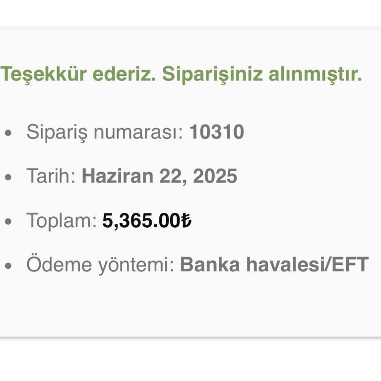 5365 TL Ödedim Engellendim Ve Ürünüm Gelmedi