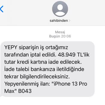Satın Aldığım Telefon Sebepsizce İptal Edildi, Param Kullanıldı!