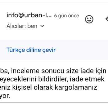 Yanlış Beden Gönderimi Ve Haksız Kargo Ücreti Mağduriyeti