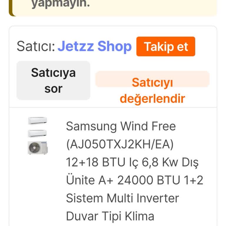 Samsung Klima Kurulumunda Müşteri Hizmetleriyle Yaşadığım Çözülmeyen Sorun