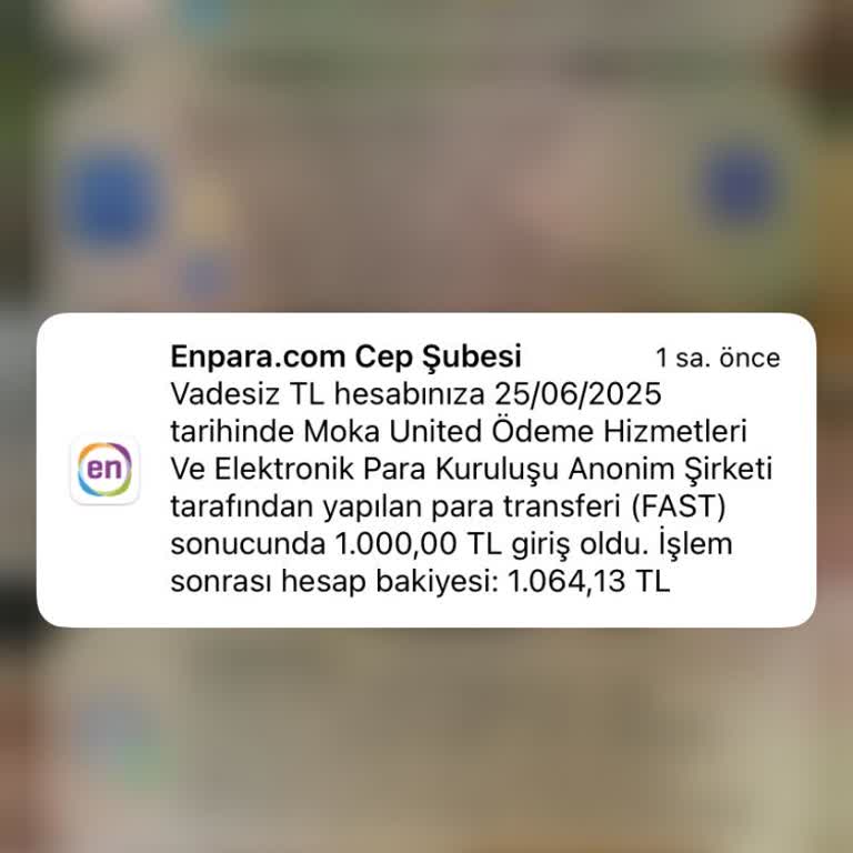 Bilinmeyen Kaynaktan Hesabıma Para Transferi Yapıldı