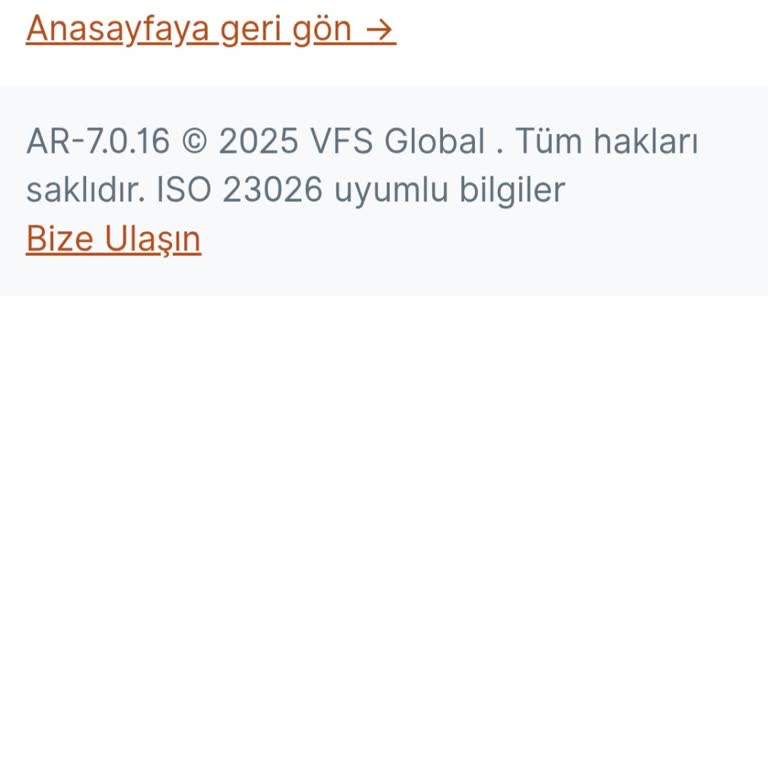 VFS Vize Sitesinde Sürekli Hata Ve İletişimsizlik Sorunu