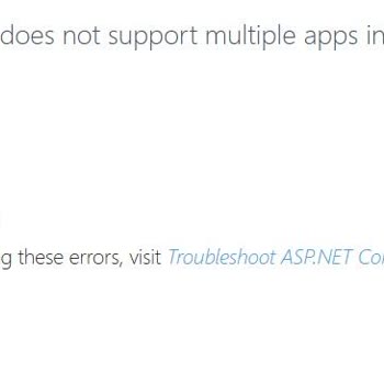 Sınırsız Hosting Paketinde Tek Net Core Projesi Yükleme Kısıtlaması