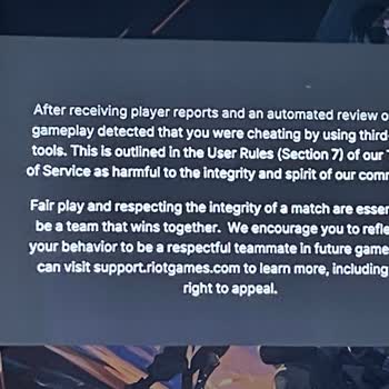 My Riot Games Account Permanently Banned for Cheating on PS5