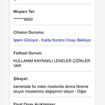 Teknik Serviste Cihazım Karıştırıldı Ve Değişim Talebim Reddedildi