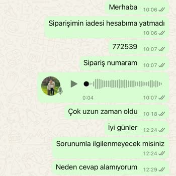 İade Sürecinde İlgisizlik Ve Geciken Para İadesi Hayal Kırıklığı Yarattı