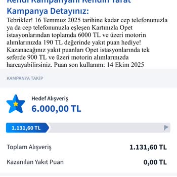 Opet Kampanya Harcamalarım Eksik Görünüyor Müşteri Hizmetleri Dönüş Yapmıyor