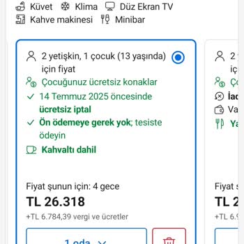Rezervasyon Sonrası Fiyat Düşüşüne Karşın Fiyat Eşitlemesi Yapılmıyor