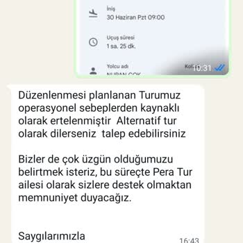 Turun İptal Edilip İletişimsiz Bırakıldım Mağduriyetim Giderilmiyor