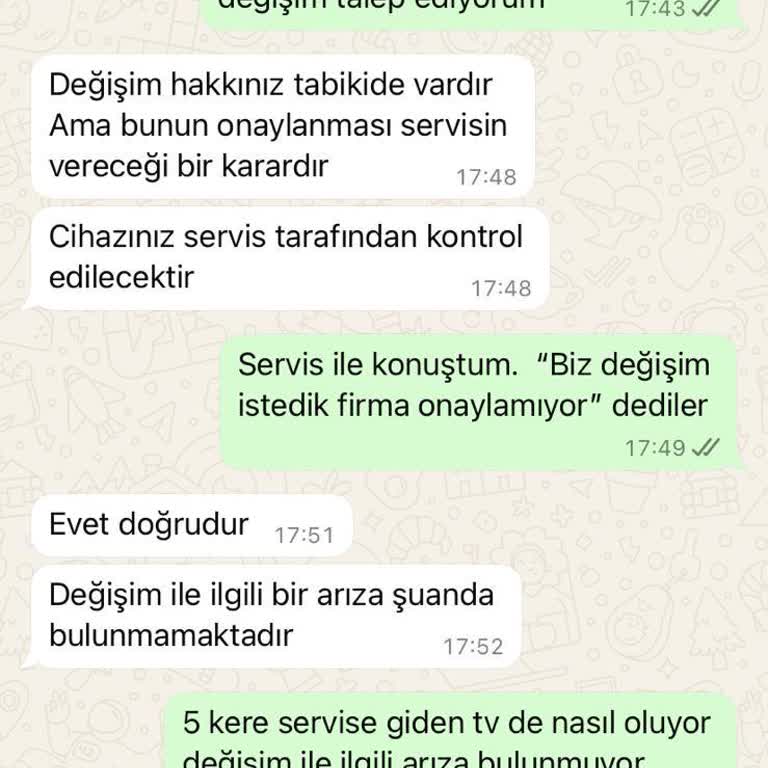 Defalarca Servise Gönderilen Televizyonun Sorunu Çözülmedi