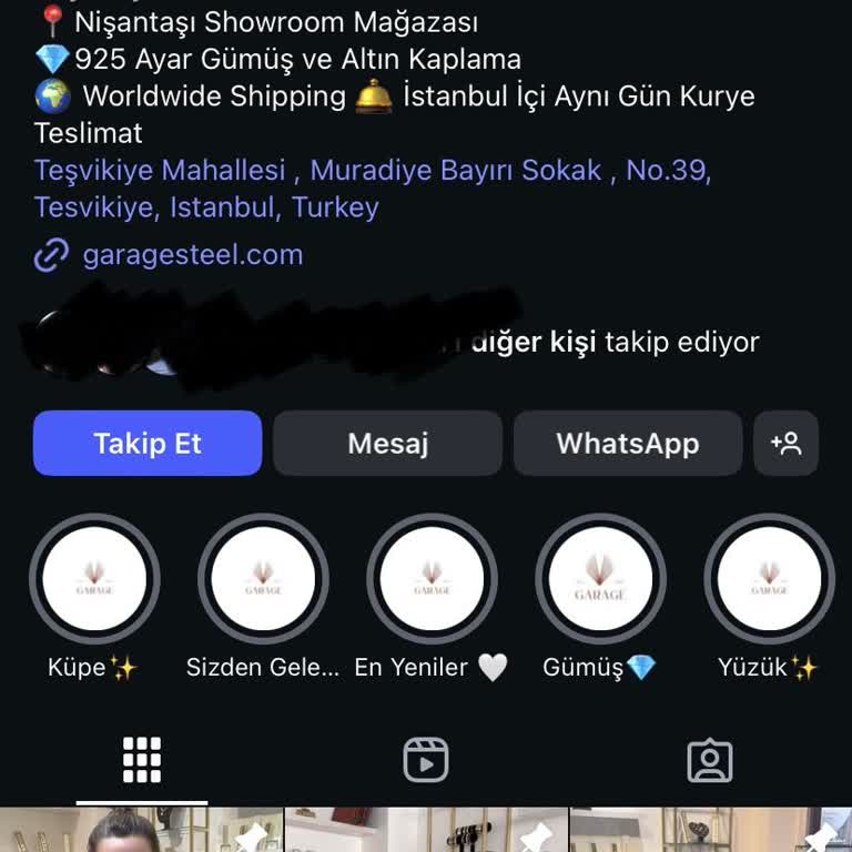 Garage Steel Kolye Ucu Taşı Düşmüş!