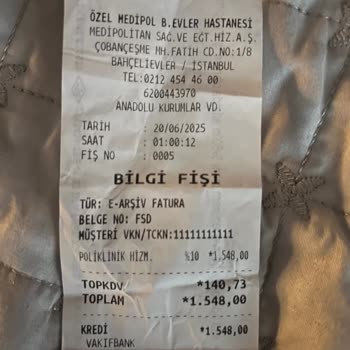 Medipol Sağlık Grubu Bahçelievler Ortopedi Bölümünde Yaşadığımız Olumsuz Deneyim