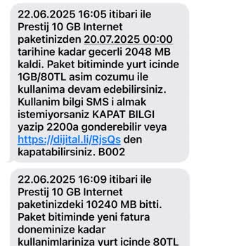 Birkaç Dakikada İnternet Paketim Bitti Ek Ücret Yansıtıldı Detaylar Açıklanmadı