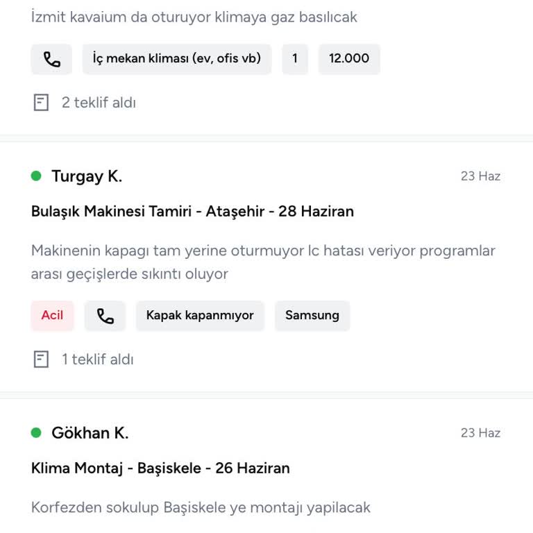 Konum Sorunu Nedeniyle Sakarya'dan İş Alamıyorum