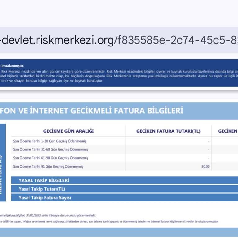 Kullanmadığım Vodafone Net Borcu Risk Raporunda Çıktı
