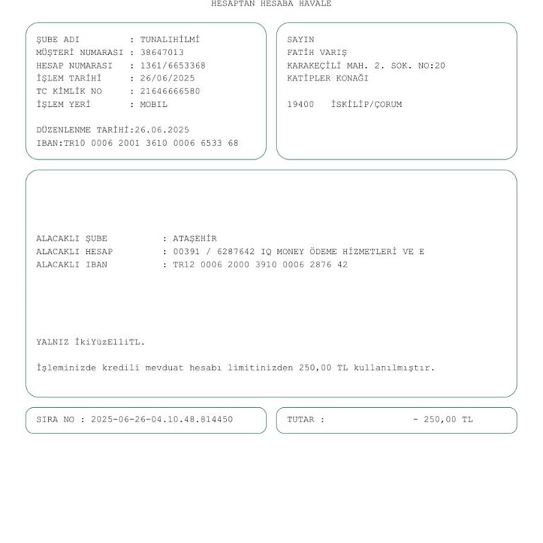 Yatırım Sonrası Para Hesabıma Geçmedi Ve Destek Alamadım