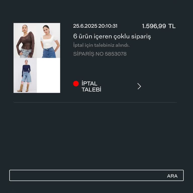 İptal Edilen Siparişin Ücreti Hemen İade Edilmedi