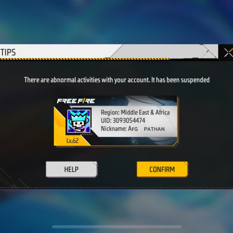 Please Unban My Free Fire Max Account