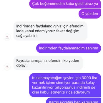 İade Talebim İndirim Gerekçesiyle Reddedildi, Müşteri Hizmeti Yanıt Vermiyor