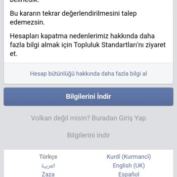 Sebepsiz Yere Kapatılan 20 Yıllık Facebook Hesabım İçin Yardım Talebi