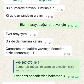 Fiyat Tutarsızlığı Ve İlgisiz Davranışlarla Karşılaştım