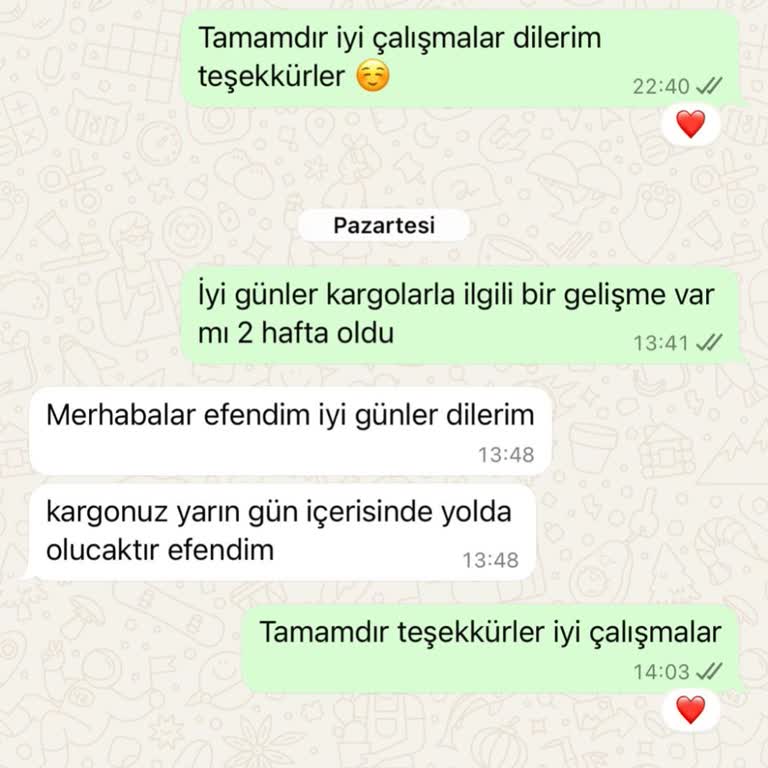 Sipariş Gecikmesi Ve Mesajlara Dönüş Yapılmaması Güvenimi Sarsıyor