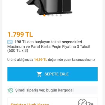 Aynı Gün Kargo Taahhüdü Yerine Getirilmedi