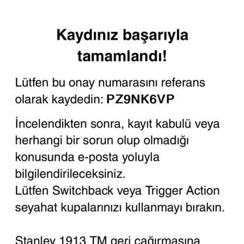 Stanley Trigger Action Termos Kapaklarının Geciken Değişimi