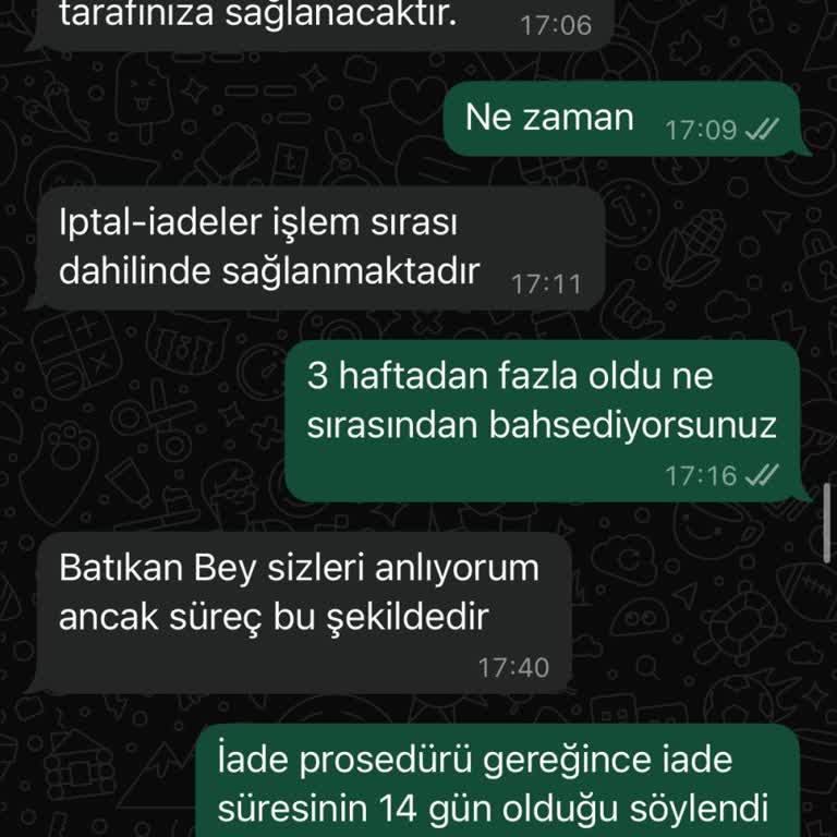 Vivense'den Alınan Dolabın Teslimat Ve İade Sürecinde Yaşanan Mağduriyet