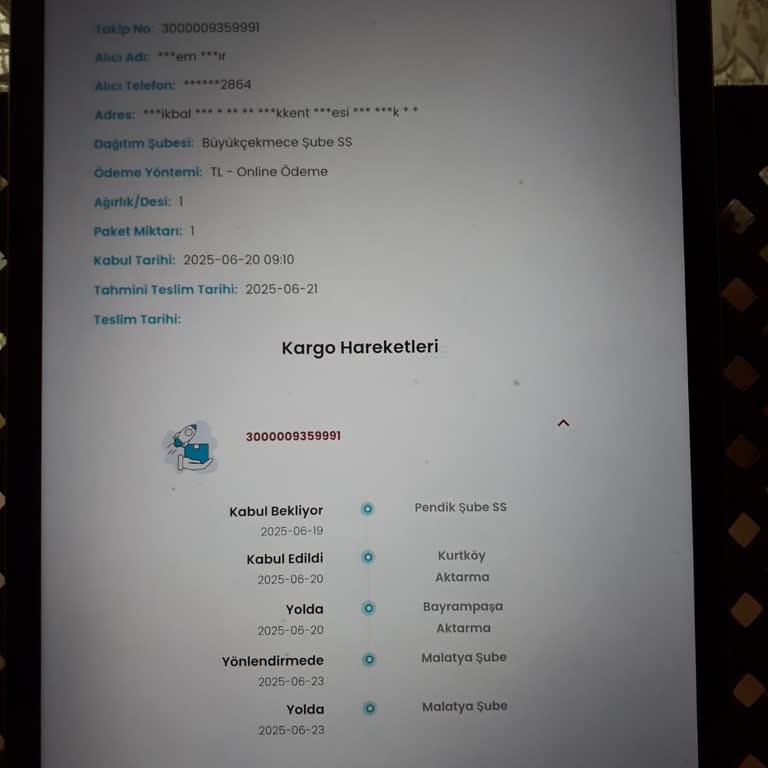 Yanlış Şehre Gönderilen Sipariş Ve Çözümsüzlük Mağduriyeti