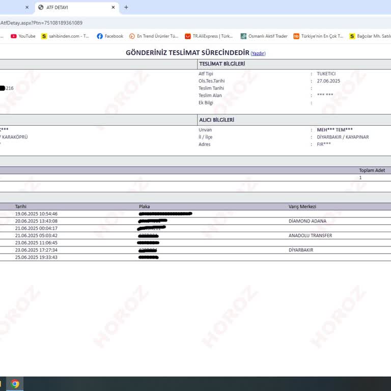 Horoz Lojistik Kargom İki Haftadır Teslim Edilmedi Mağdurum