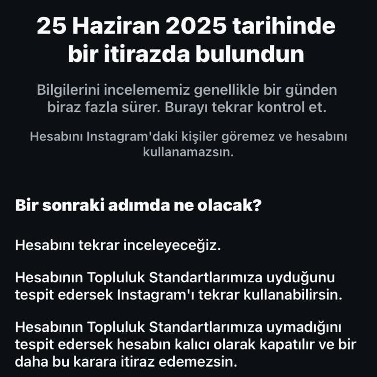 Instagram Hesabım Haksız Yere Askıya Alındı, Dönüş Yapılmıyor