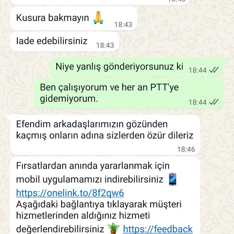 Yanlış Beden Gönderildi, İade Ve Değişim Yapılmadı Mağdur Oldum