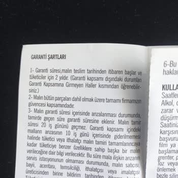 Garanti Kapsamında Farklı Renk Parça Ve Kargo Ücreti Mağduriyeti