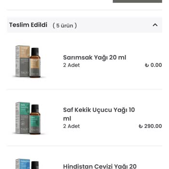 Siparişimde Eksik Ürün Gönderildi Sarımsak Yağlarım Gelmedi