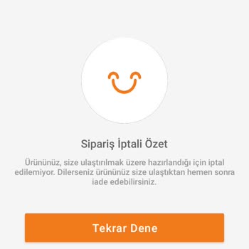 Sipariş İptali Talebim Gerçekleştirilmiyor, Mağdur Ediliyorum