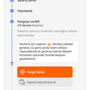 Sipariş İptali Ve Adres Değişikliği Taleplerim Karşılanmadı, Süreçte Oyalandım