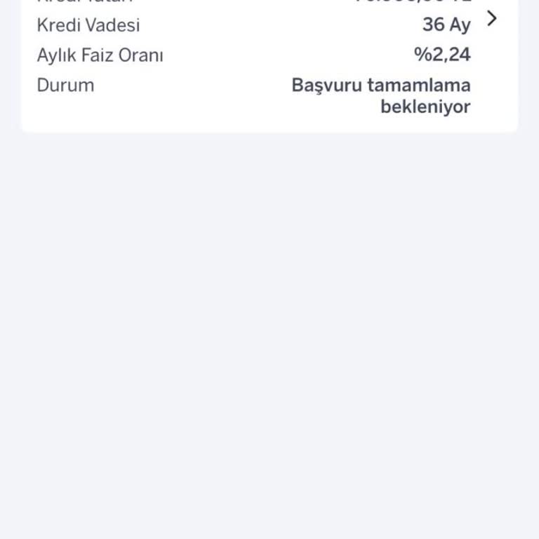 Garanti Bankası Mobil Bildirimde Belirtilen Faiz Oranı Başvuruda Geçerli Değil