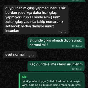 Siparişim Teslim Edilmedi, Müşteri Hizmetleri Yanıtsız