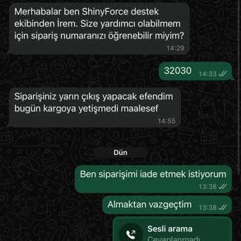 Siparişim Gönderilmedi, İade Talebime Dönüş Yapılmıyor