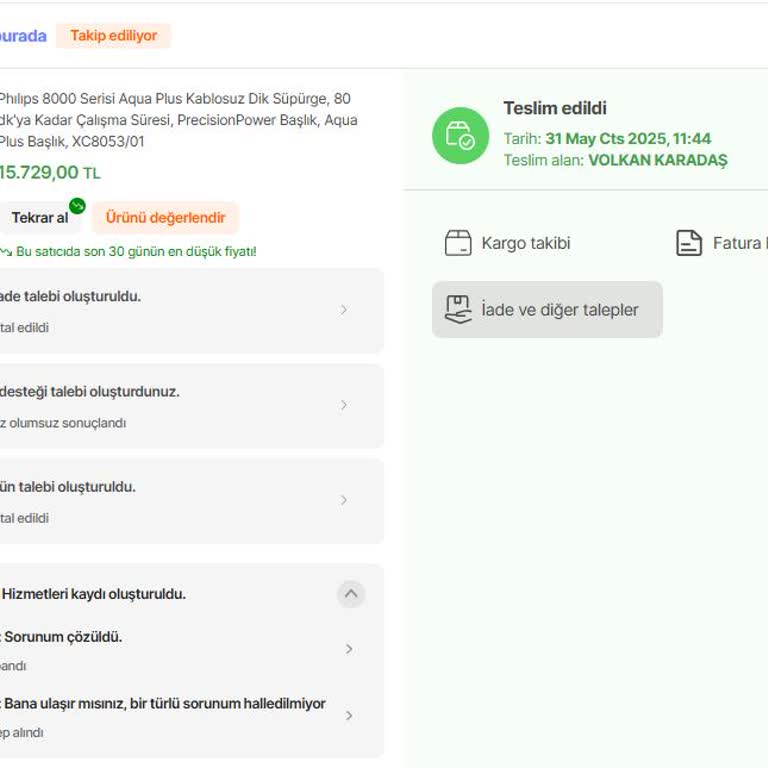 Hepsiburada Kusurlu Ürünü İade Almamak İçin Türlü Bahaneler Üretiyor