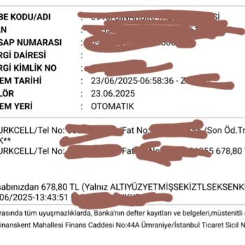 Faturamı Ödememe Rağmen Ziraat Bankası Tarafından Tekrar Tahsilat Yapıldı