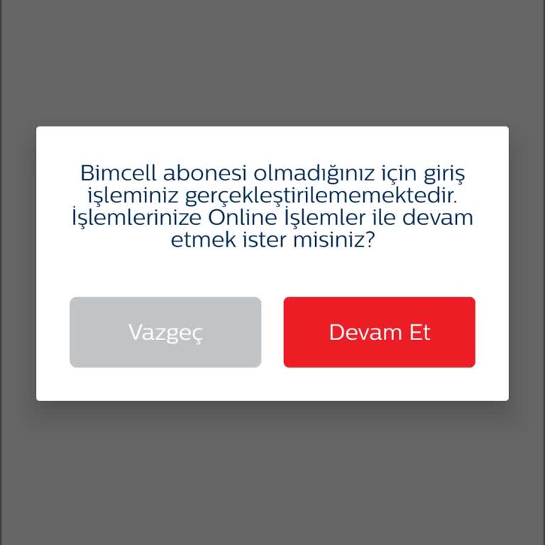 Bimcell Uygulamasına Giriş Yapamıyorum Yurt Dışında İletişimim Kesildi